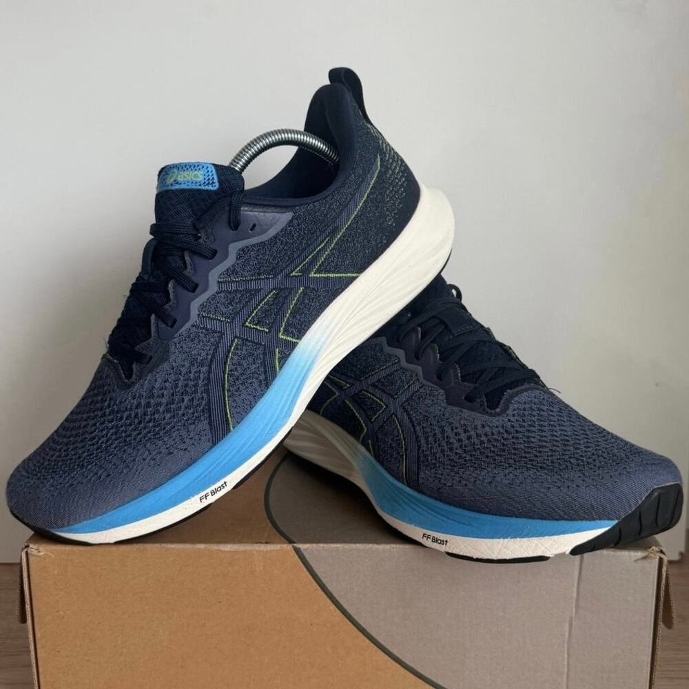 ASICS Dynablast 4 Green/French Blue/White Men Running Sneakers - SZ 10.5